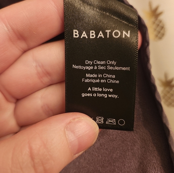 🎉 3/$60 Aritzia Babaton Graphite Grey Power Waist Blazer size 00 - Picture 5 of 6